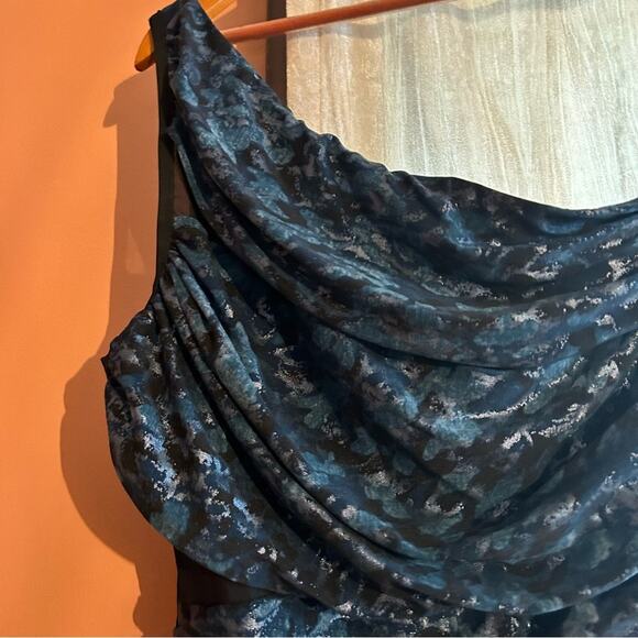 Miraclesuit Jena One Piece Swimsuit One Shoulder Black Multi Blue Titania NEW 14 - Picture 4 of 8